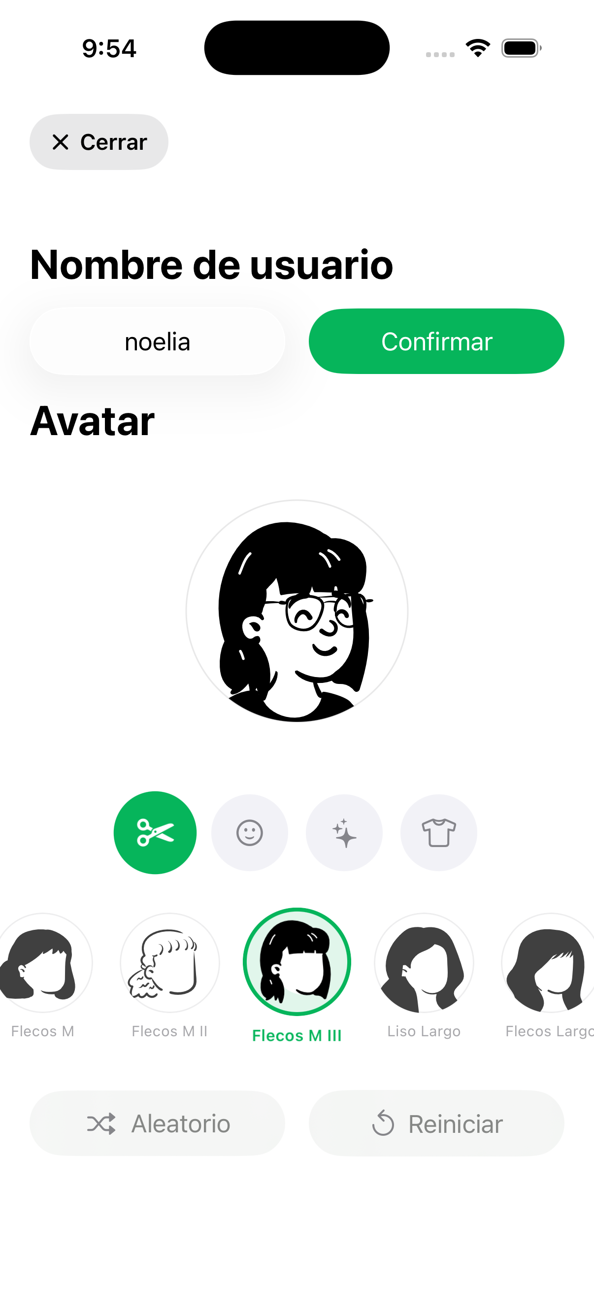 Editor de avatar